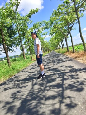 「SQUAD（スクアッド）のアイテム（帽子）」を使った、Wさん（レディース・159cm）の春コーディネート