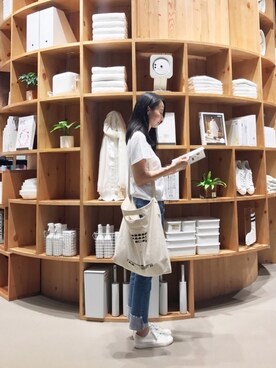 「ras（ラス）のアイテム」を使った、idahさん（レディース・155cm）の春コーディネート