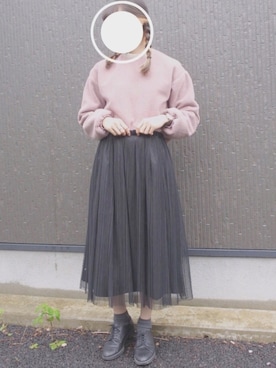 「Daniel Wellington（ダニエルウェリントン）の【Daniel Wellington】レザーバンド３６ＭＭ（アナログ腕時計）」を使った、akane otsuさん（レディース・161cm）の秋コーディネート