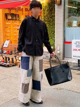 「韓国コーデ」｜「アイテム（チノパンツ）」を使った、しんじさん（メンズ・171cm）の秋コーディネート