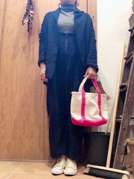 「45R（フォーティファイブアール）のアイテム（ジャケット/アウター）」を使った、28dismさん（レディース・161cm）の冬コーディネート