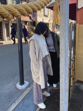 「S MAXMARA（エスマックスマーラ）のアイテム（ジャケット/アウター）」を使った、Mmmさん（レディース・165cm）の冬コーディネート