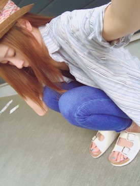 「ｱﾅｯﾌﾟ」｜Miki ◡̈⃝⋆*さん（レディース・155cm）の夏コーディネート