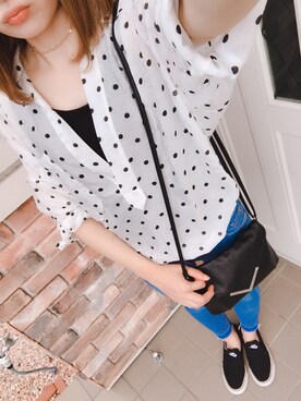 「GYDA（ジェイダ）のアイテム（チョーカー）」を使った、Miki ◡̈⃝⋆*さん（レディース・155cm）の夏コーディネート