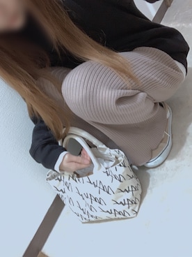 「ショッピング」｜「アイテム（スウェット）」を使った、Miki ◡̈⃝⋆*さん（レディース・155cm）の冬コーディネート