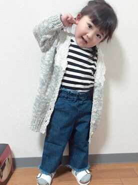 ぽん太さん（キッズ・80cm）の春コーディネート