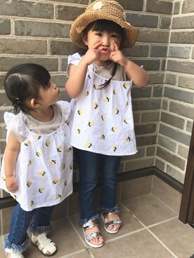 ぽん太さん（キッズ・80cm）の春コーディネート