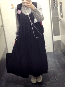 無印良品 | ギンガム黒(シャツ/ブラウス)