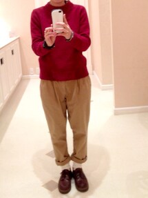 PAR ICI | 赤ウールセーター(ニット/セーター)