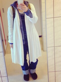 nest Robe | ネップ紺バーカー(パーカー)