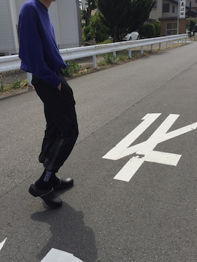 「Alexander McQueen（アレキサンダーマックイーン）のアイテム（パンツ）」を使った、染みるさん（メンズ・174cm）の春コーディネート