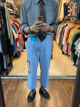 「doublet（ダブレット）のアイテム（チノパンツ）」を使った、染みるさん（メンズ・174cm）の夏コーディネート