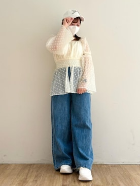 「仙台」｜「アイテム（アクセサリー）」を使った、みいぴさん（レディース・153cm）の春コーディネート