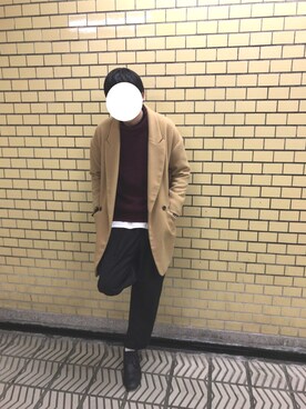 「NANO universe（ナノユニバース）のアイテム（その他シューズ）」を使った、ヒサさん（メンズ・175cm）の冬コーディネート