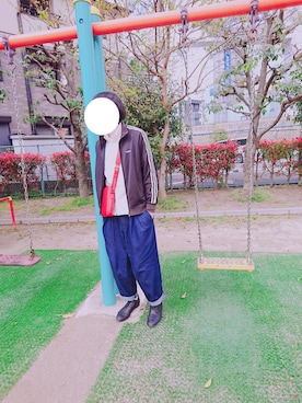 「NANO universe（ナノユニバース）のアイテム（その他シューズ）」を使った、ヒサさん（メンズ・175cm）の春コーディネート
