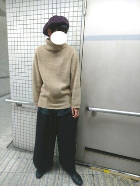 「NANO universe（ナノユニバース）のアイテム（その他シューズ）」を使った、ヒサさん（メンズ・175cm）の冬コーディネート