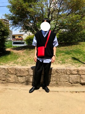 「NANO universe（ナノユニバース）のアイテム（その他シューズ）」を使った、ヒサさん（メンズ・175cm）の春コーディネート