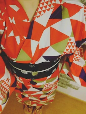 「花火」｜「アイテム（浴衣）」を使った、HINATAさん（レディース・153cm）の夏コーディネート