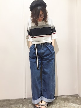 「Confirm（コンファーム）のアイテム（ハンチング/ベレー帽）」を使った、コンファーム・イルズ 茨木さん（メンズ・175cm）の夏コーディネート
