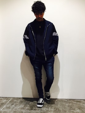 「Confirm（コンファーム）のアイテム（ブルゾン）」を使った、コンファーム・イルズ 茨木さん（メンズ・180cm）の秋コーディネート