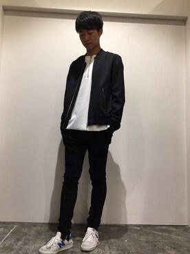 「Confirm（コンファーム）のアイテム（ブルゾン）」を使った、コンファーム・イルズ 茨木さん（メンズ・170cm）の秋コーディネート