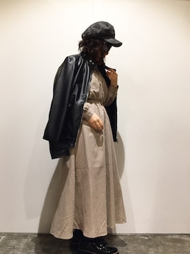 「Confirm（コンファーム）のアイテム（ジャケット/アウター）」を使った、コンファーム・イルズ 茨木さん（レディース・153cm）の秋コーディネート