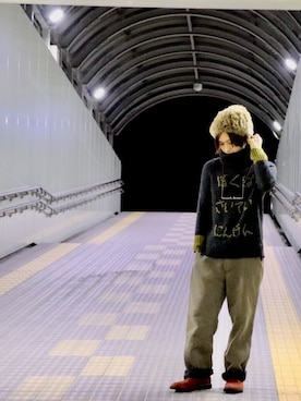 「ability（アビリティ）のアイテム」を使った、レモさん（メンズ・166cm）の秋コーディネート