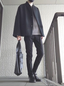 「アイテム（ブルゾン）」を使った、あぱへすごんすさん（メンズ・180cm・30代）の冬コーディネート