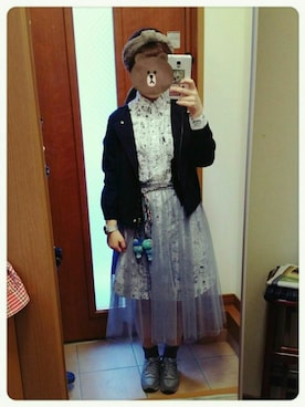 「Doux archives（ドゥアルシーヴ）のアイテム（ブルゾン）」を使った、うさこさん（レディース・153cm）の春コーディネート