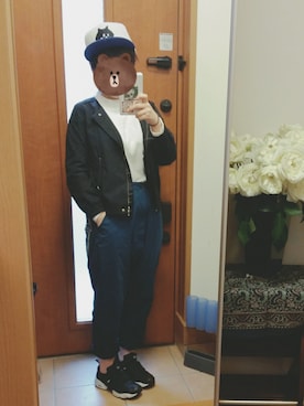 「Doux archives（ドゥアルシーヴ）のアイテム（ブルゾン）」を使った、うさこさん（レディース・153cm）の春コーディネート