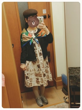 「Doux archives（ドゥアルシーヴ）のアイテム（ブルゾン）」を使った、うさこさん（レディース・153cm）の春コーディネート