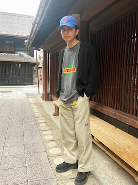 「PG（ピージー）のアイテム（ブーツ）」を使った、Yuuki Mizubayashiさん（メンズ・175cm）の春コーディネート