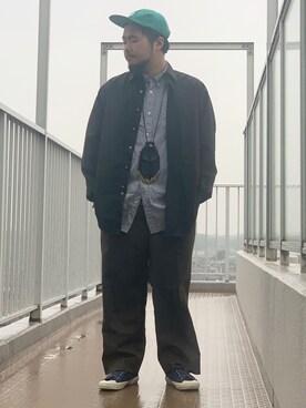 「シャツオンシャツ」｜「アイテム（その他）」を使った、k.g.o_snapさん（メンズ・170cm）の春コーディネート
