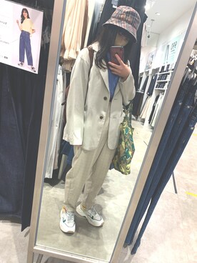 「お買い物」｜「アイテム（ジャケット/アウター）」を使った、azuo0900さん（レディース・154cm）の秋コーディネート
