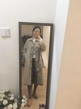 「8seconds（エイトセカンズ）のアイテム（ピーコート）」を使った、pddd_さん（レディース・163cm）の春コーディネート