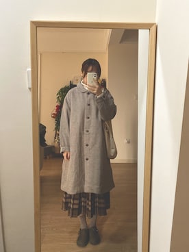 「Samansa Mos2（サマンサ モスモス）のアイテム（トレンチコート）」を使った、pddd_さん（レディース・163cm）の冬コーディネート