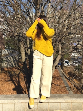 「corduroy pants」｜gu_bebeさん（レディース・155cm）の冬コーディネート