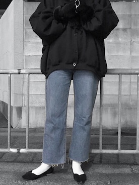 「STUDIOUS（ステュディオス）のアイテム（シューズ）」を使った、TOMOMIさん（レディース・168cm）の冬コーディネート