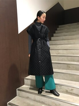 「#instagood」｜「アイテム（ジャケット/アウター）」を使った、TOMOMIさん（レディース・168cm）の冬コーディネート