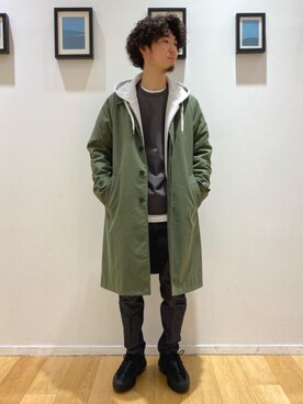 「green label relaxing（グリーンレーベルリラクシング）のアイテム（その他アウター）」を使った、fujiko1f1fujimoさん（メンズ・170cm）の冬コーディネート