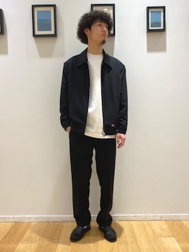 「Dickies（ディッキーズ）のアイテム（ブルゾン）」を使った、fujiko1f1fujimoさん（メンズ・170cm）の春コーディネート