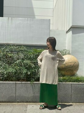 綾音さん（レディース・156cm）の夏コーディネート