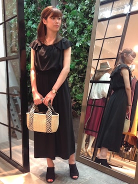 「INTERPLANET WINGS（インタープラネットウィング）のアイテム」を使った、Yukiさん（レディース・157cm）の夏コーディネート