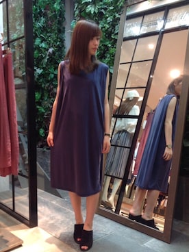 「シンプル」｜「アイテム（アナログ腕時計）」を使った、Yukiさん（レディース・157cm）の夏コーディネート