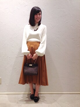 Yukiさんの「ギャザーボリュームスカート」を使ったコーディネート