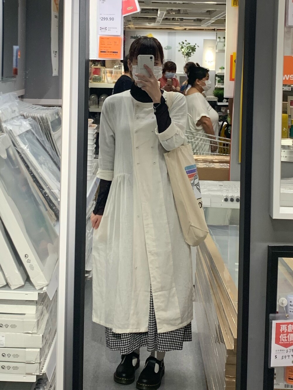 「GUのアイテム（ドレス、ブラック系）」を使った、yeewさん（レディース・169cm）の秋コーディネートの1枚目の写真