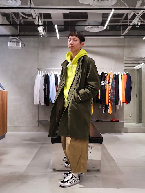 Yusuke Takei モンキータイム ビューティ ユース ユナイテッドアローズ 新宿店 Monkey Timeのモッズコートを使ったコーディネート Wear