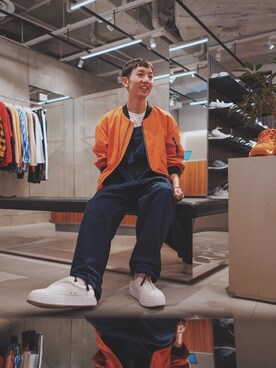「united arrows」｜「アイテム（ブルゾン）」を使った、Yusuke Takeiさん（メンズ・175cm）の冬コーディネート