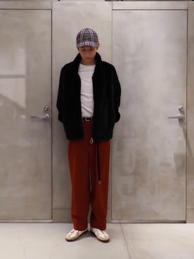 「united arrows」｜「アイテム（ブルゾン）」を使った、Yusuke Takeiさん（メンズ・175cm）の秋コーディネート
