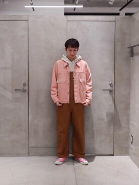 「アイテム（ブルゾン）」を使った、Yusuke Takeiさん（メンズ・175cm・30代）の春コーディネート